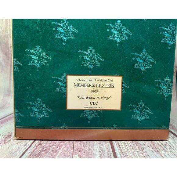1998 Budweiser Holiday Stein - Hometown Holiday Old World Heritage - Picture 11 of 12